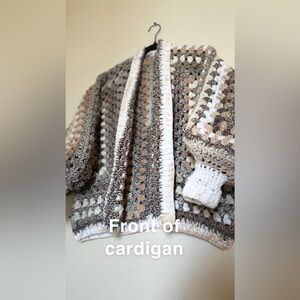 Hexagon, granny squared cardigan